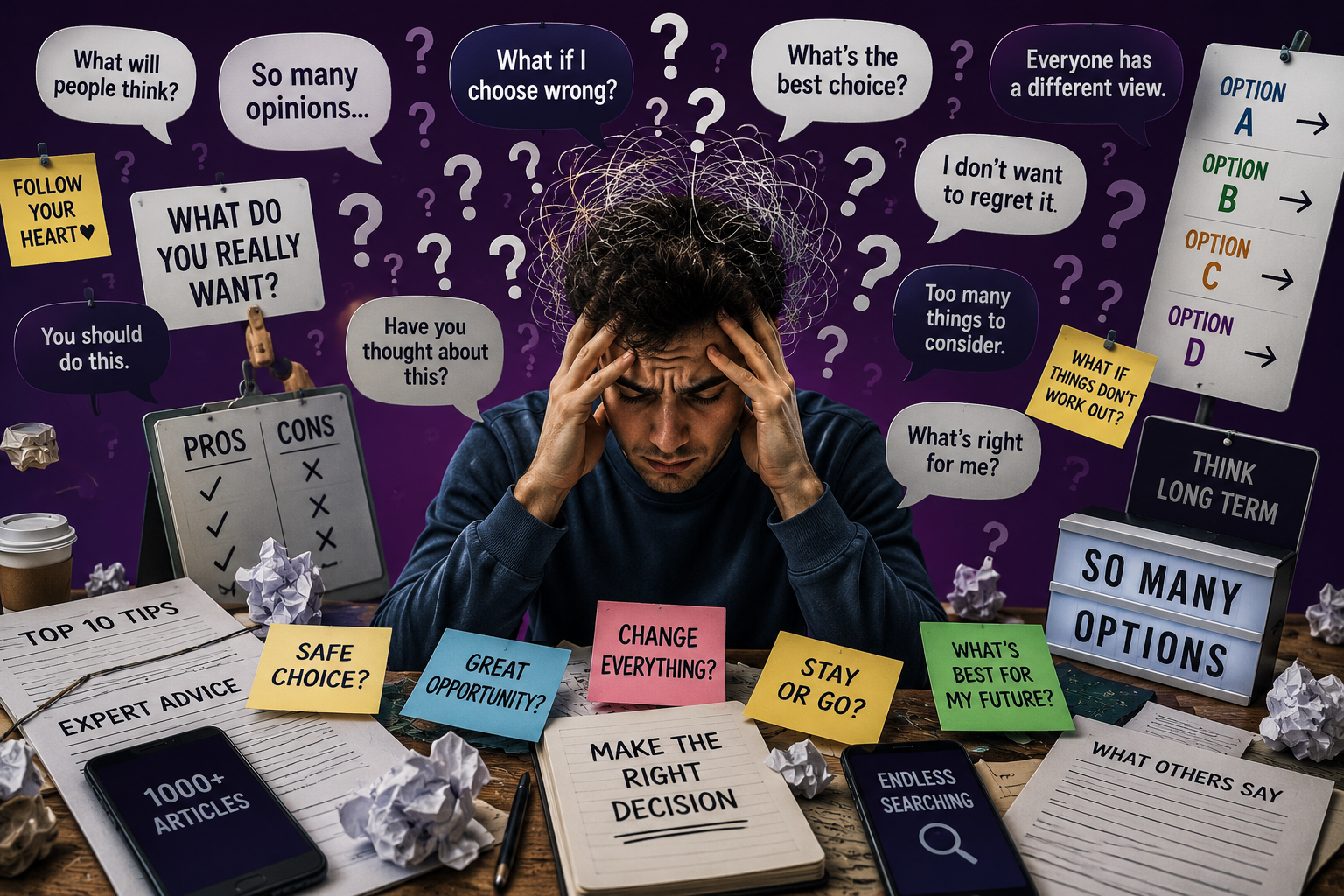 Overwhelmed by too many options